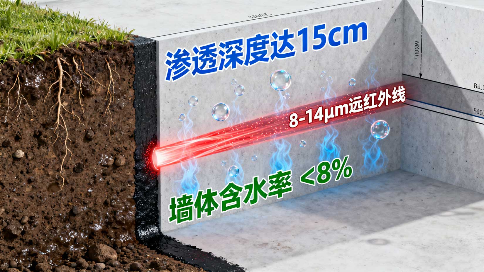 地下室潮湿碳红外防潮