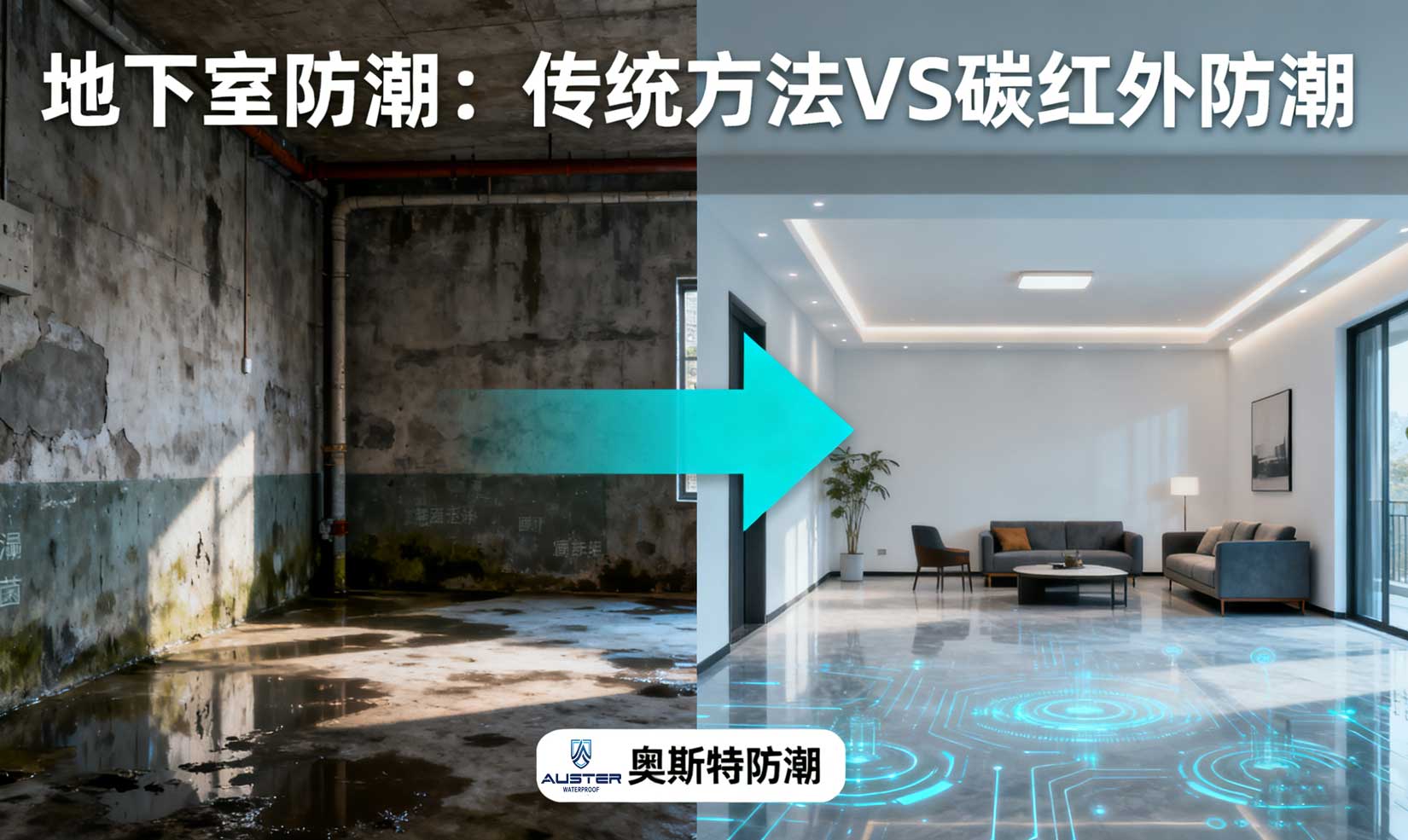 地下室防潮做法全解析，碳红外防潮成防潮湿最优解